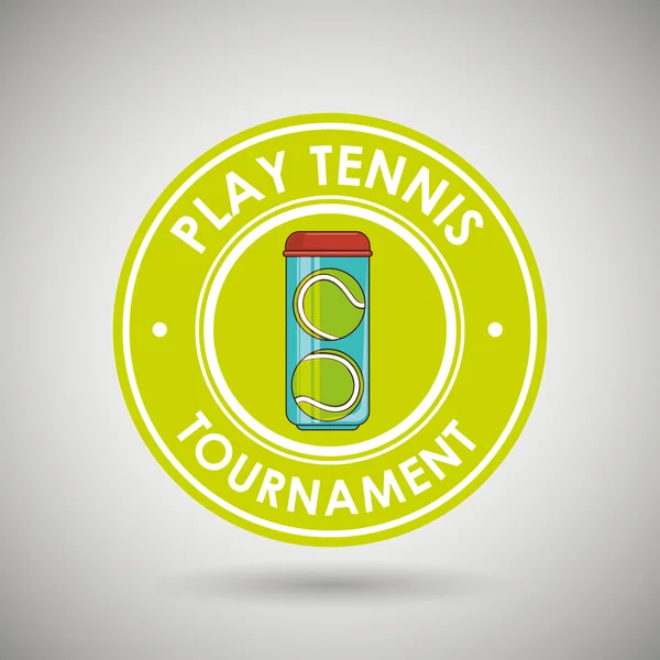 Jugar tenis diseño — Vector de stock