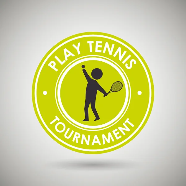Играть в теннис дизайн — стоковый вектор