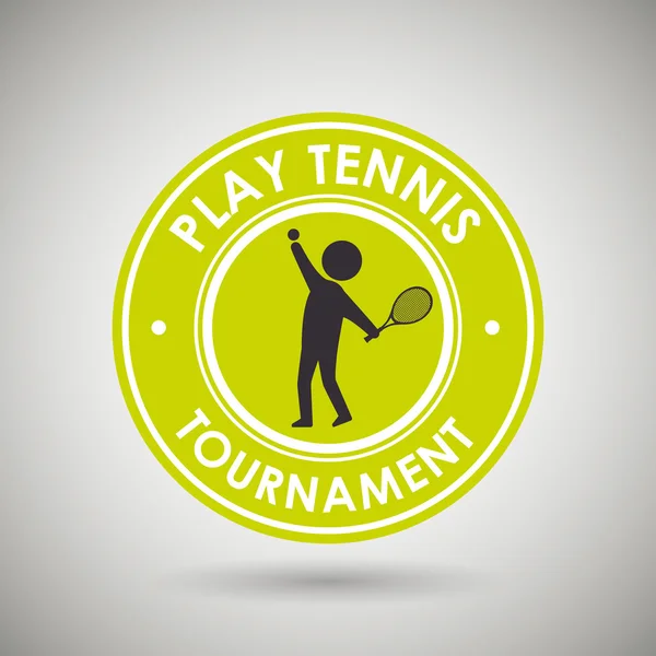 Jugar tenis diseño — Vector de stock