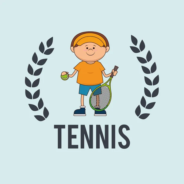 테니스 디자인 재생 — 스톡 벡터