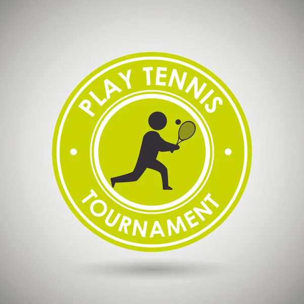 Jugar tenis diseño — Vector de stock