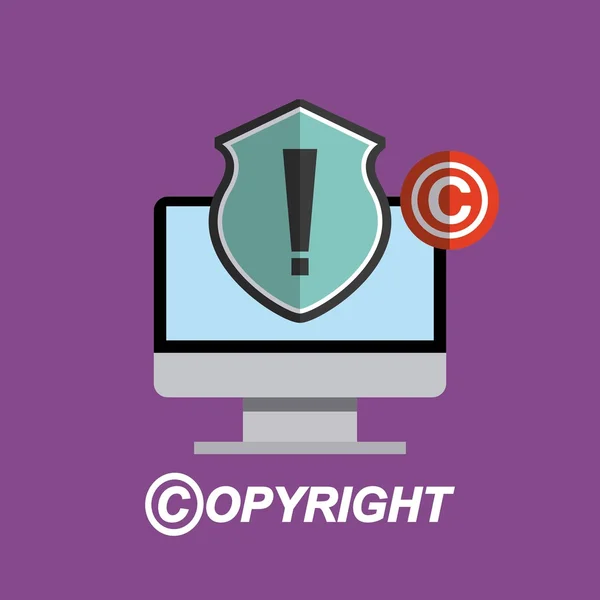 Koncepcja prawa autorskiego — Wektor stockowy