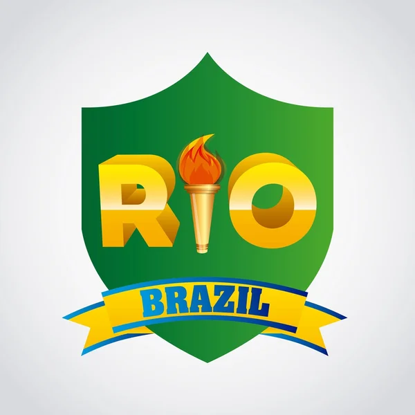 Jogos rio design — Vetor de Stock