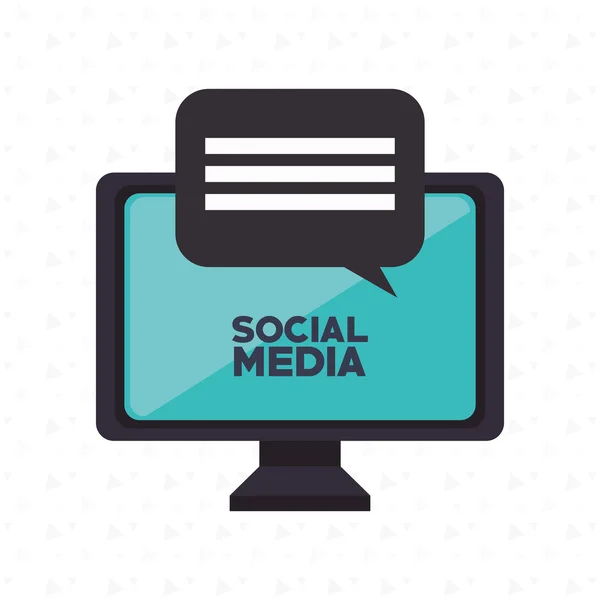 Diseño de redes sociales — Vector de stock