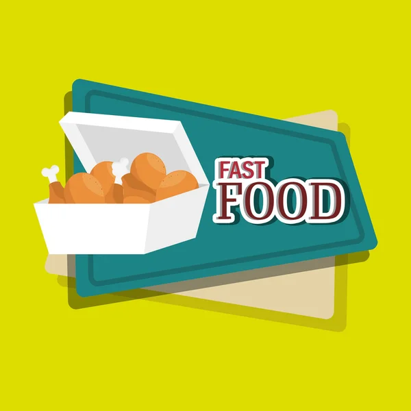 Fastfood aanbod design — Stockvector