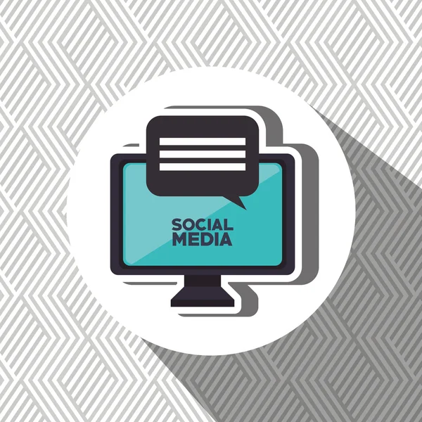 Diseño de redes sociales — Vector de stock