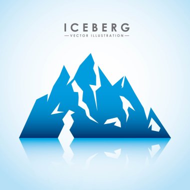 iceberg glacier  design clipart