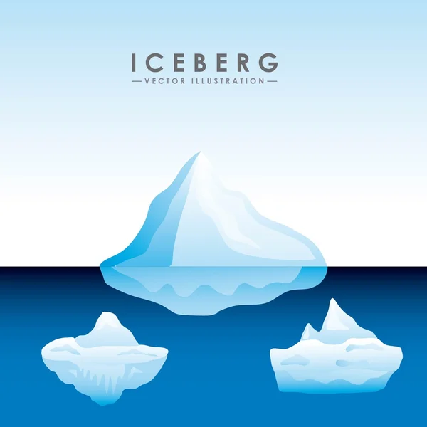 Iceberg glacier  design — Stock Vector