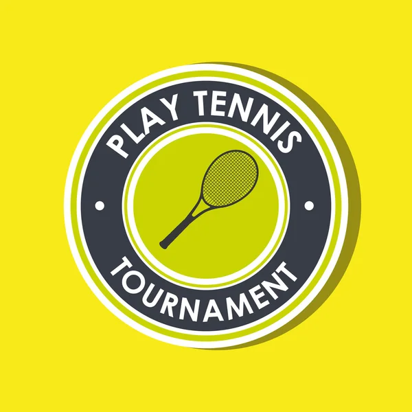 Jugar tenis diseño — Vector de stock