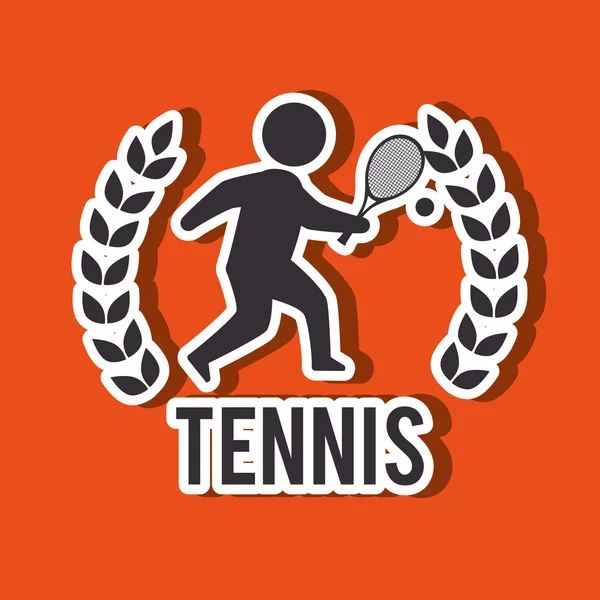 Speel tennis ontwerp — Stockvector