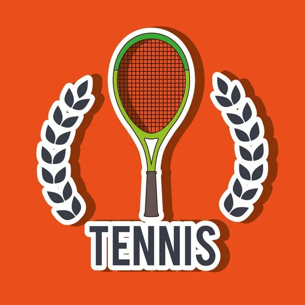 Tennis spielen — Stockvektor