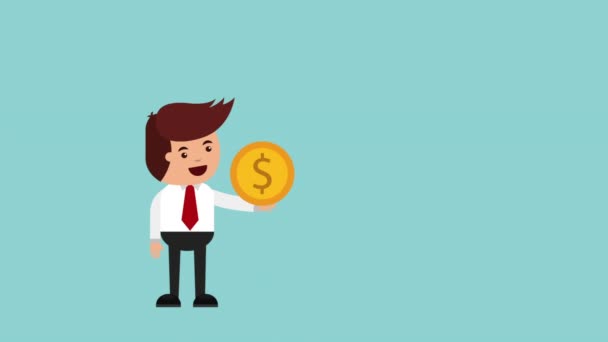 Business concept animatie — Stockvideo