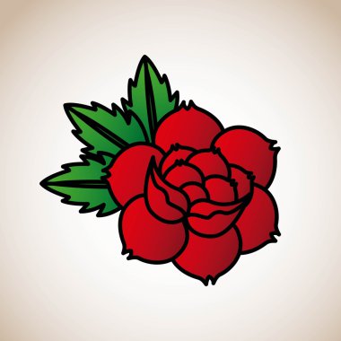 Gül tasarım dövme