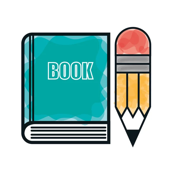 Reading book design — Stock Vector