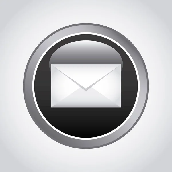 Design de ícone de aplicativo de correio — Vetor de Stock