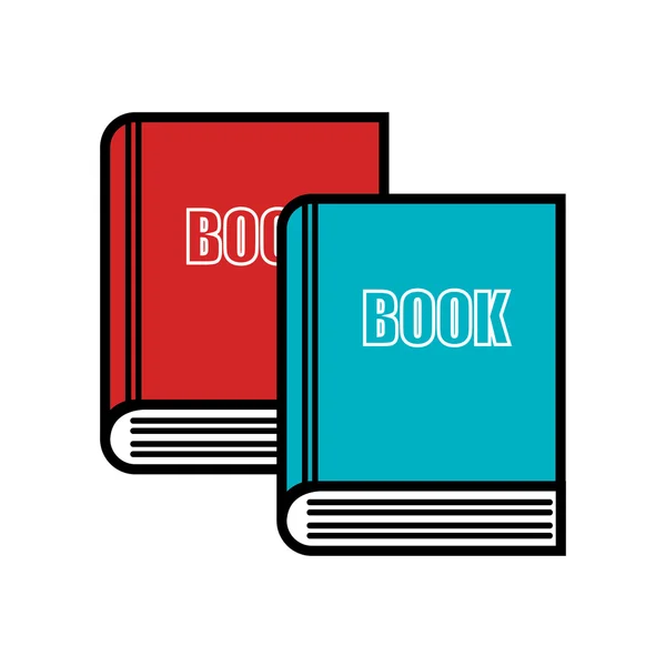 Lectura libro diseño — Vector de stock