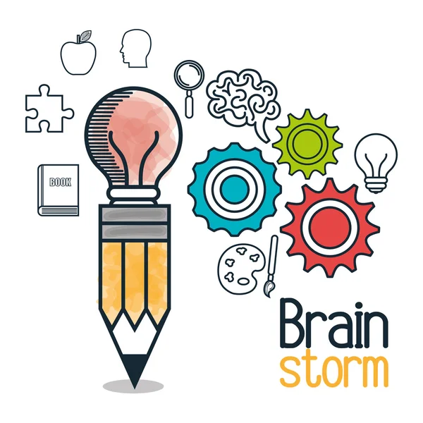 Brainstorming-Design — Stockvektor