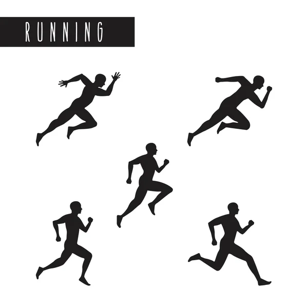 The running  design — Stock Vector