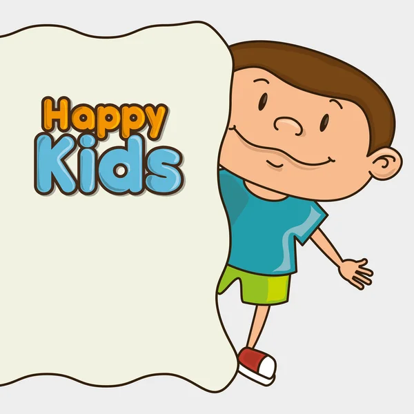 Šťastný design dětí — Stockový vektor