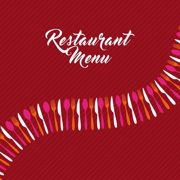 Wygląd menu restauracji — Wektor stockowy