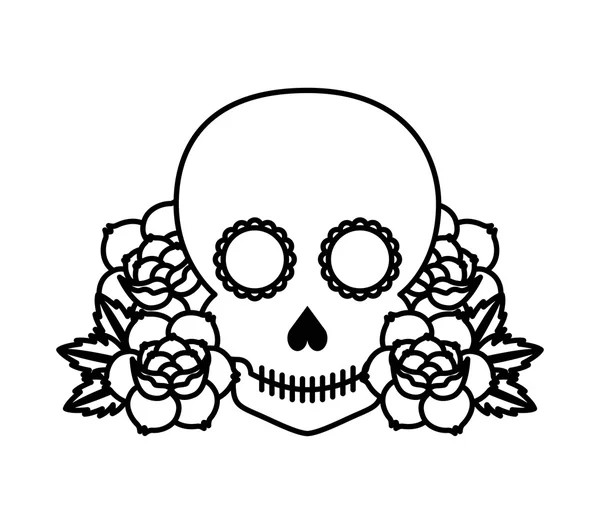 Roses tatouage design — Image vectorielle