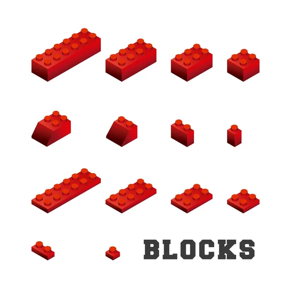 A blokkok építeni design — Stock Vector