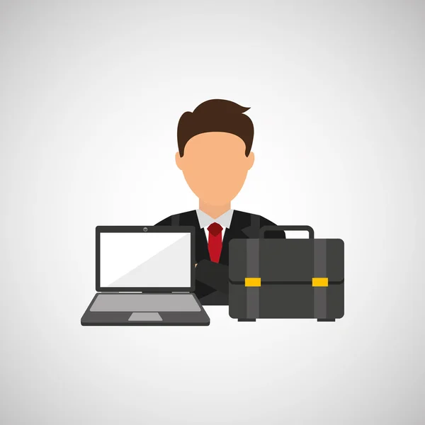 Hommes d'affaires avatar design — Image vectorielle