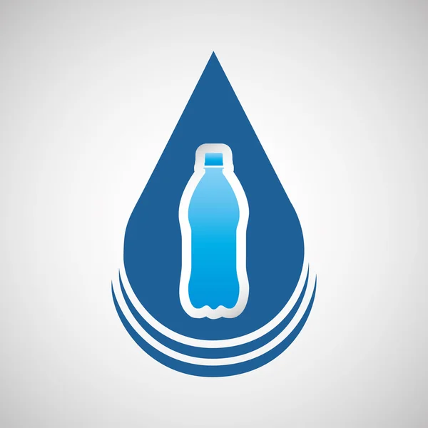 Conception icône ressource en eau — Image vectorielle