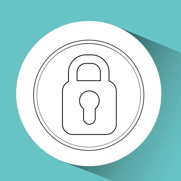 Diseño del sistema de seguridad — Vector de stock