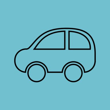 Araba izole konsept tasarımı