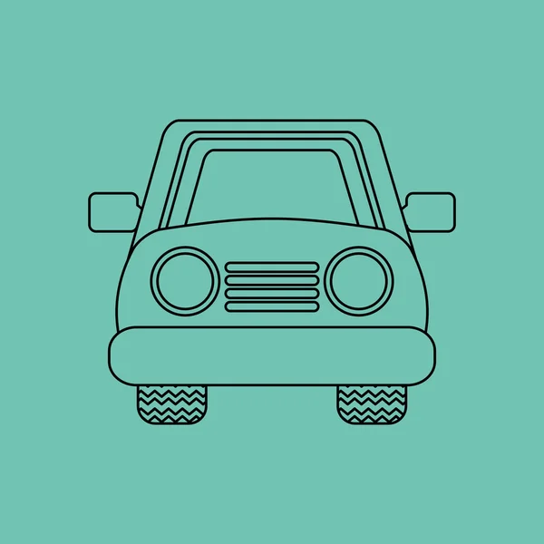 Concepto de coche diseño aislado — Vector de stock