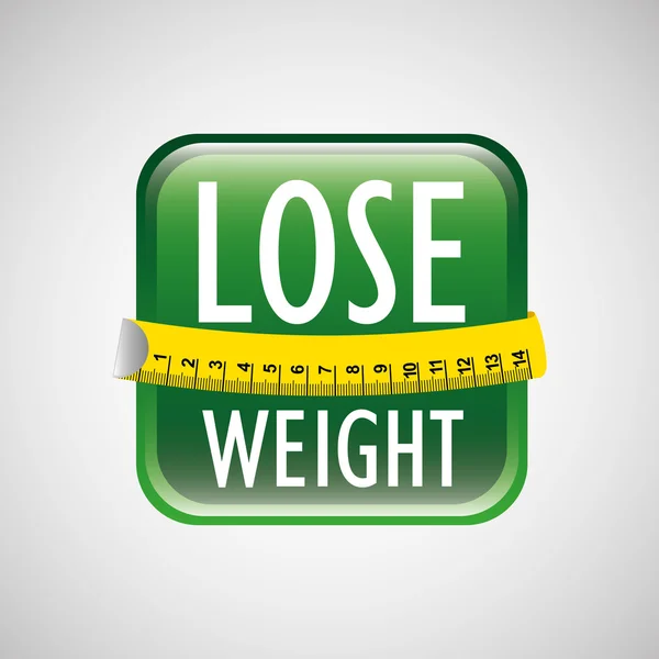 Verliezen gewicht ontwerp — Stockvector