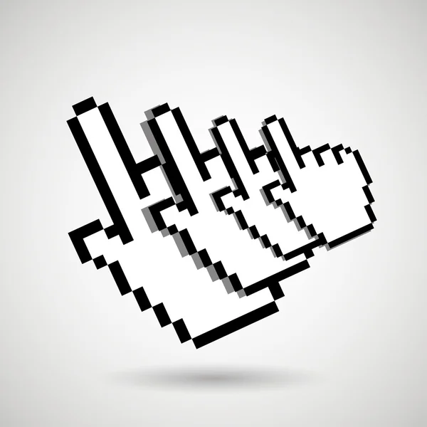 Návrh ukazatele ruky — Stockový vektor