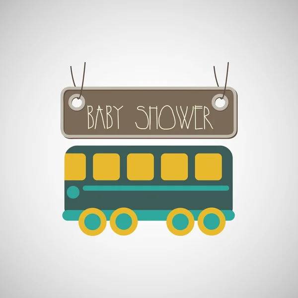 Baby douche pictogram ontwerp — Stockvector