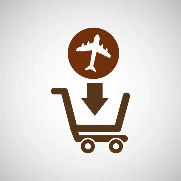 Cart shopping  design — Stock Vector