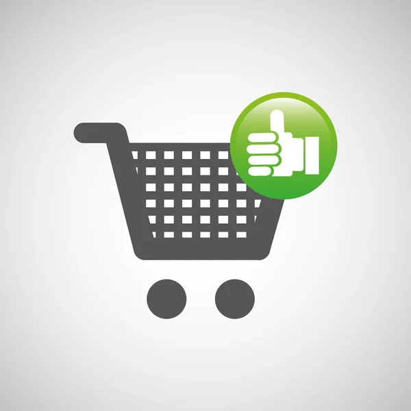 Carrito de compras diseño — Vector de stock