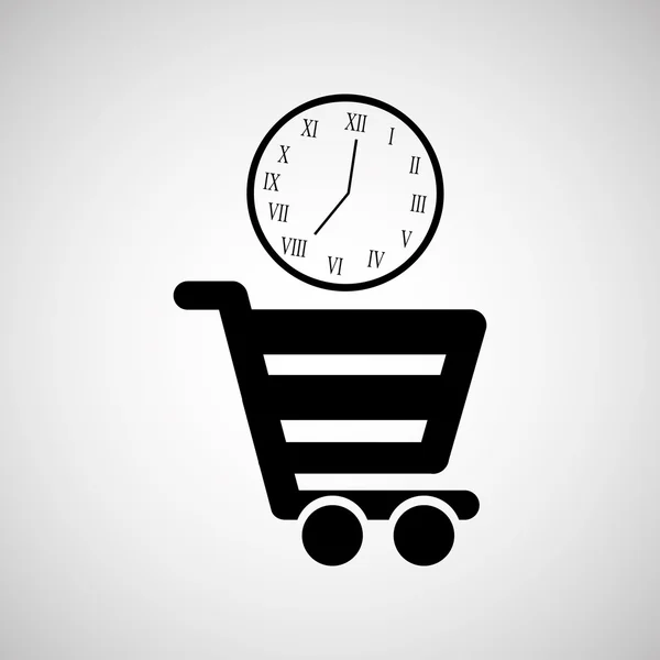 Panier shopping design — Image vectorielle