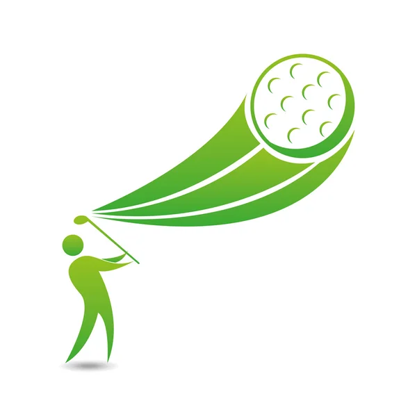 Disegno di sport di golf — Vettoriale Stock