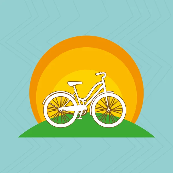 Conception de cyclisme sportif — Image vectorielle