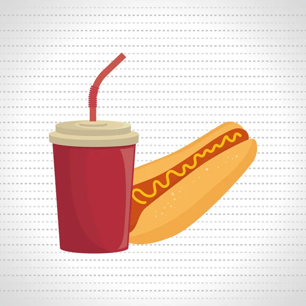 Fast food offer design — Stock Vector