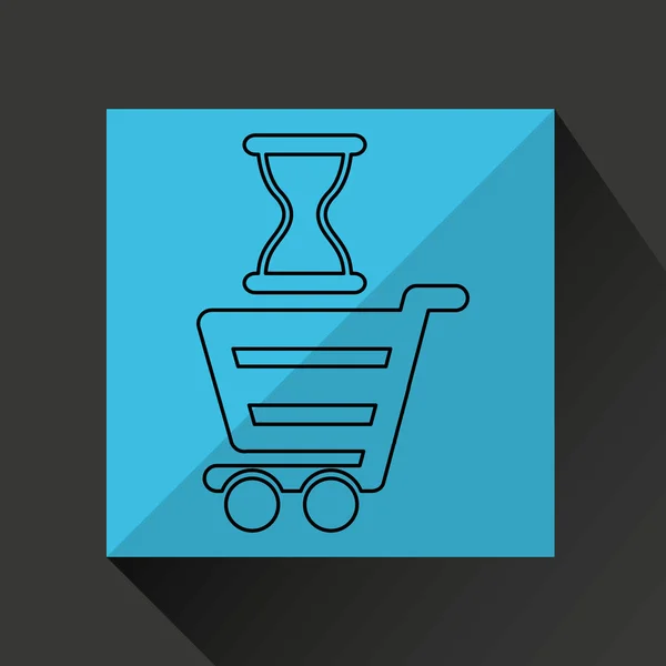 Carrito de compras diseño — Archivo Imágenes Vectoriales