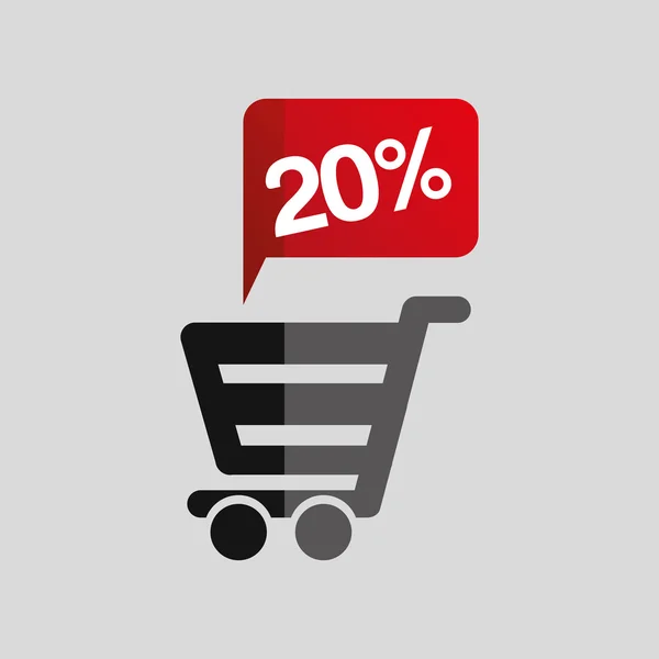 Cart shopping  design — Stock Vector