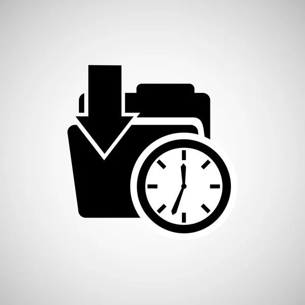 Diseño del concepto de tiempo — Vector de stock