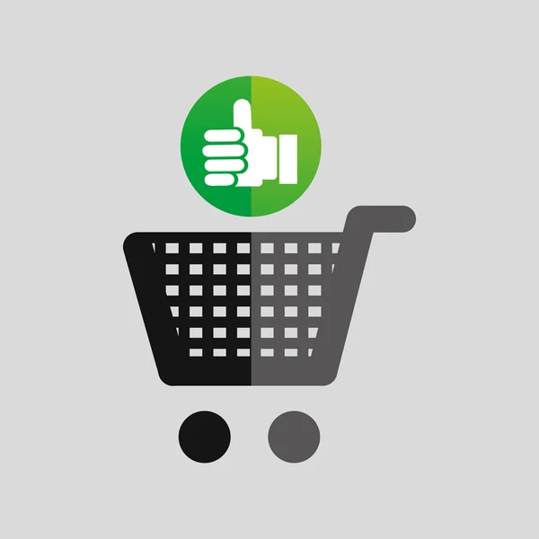 Cart shopping  design — Stock Vector