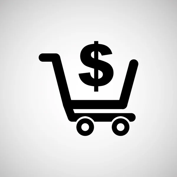 Carrito de compras diseño — Vector de stock