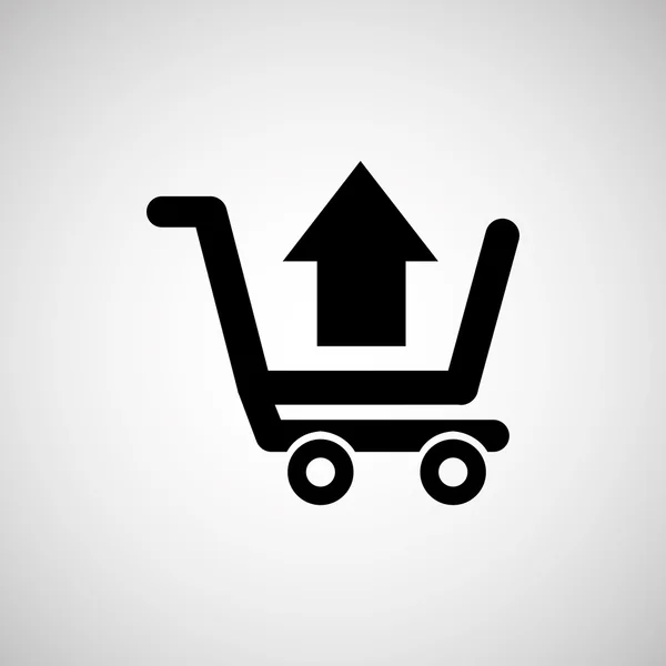 Carrito de compras diseño — Vector de stock