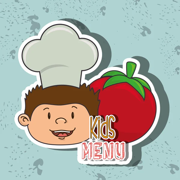 Kinderen menu ontwerp — Stockvector