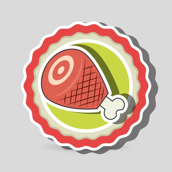 Delicioso diseño de alimentos — Vector de stock