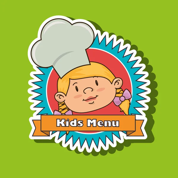 Kinderen menu ontwerp — Stockvector