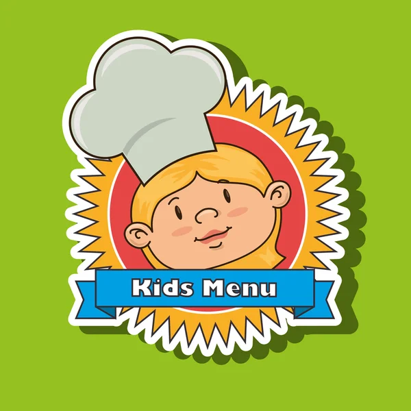 Kinderen menu ontwerp — Stockvector